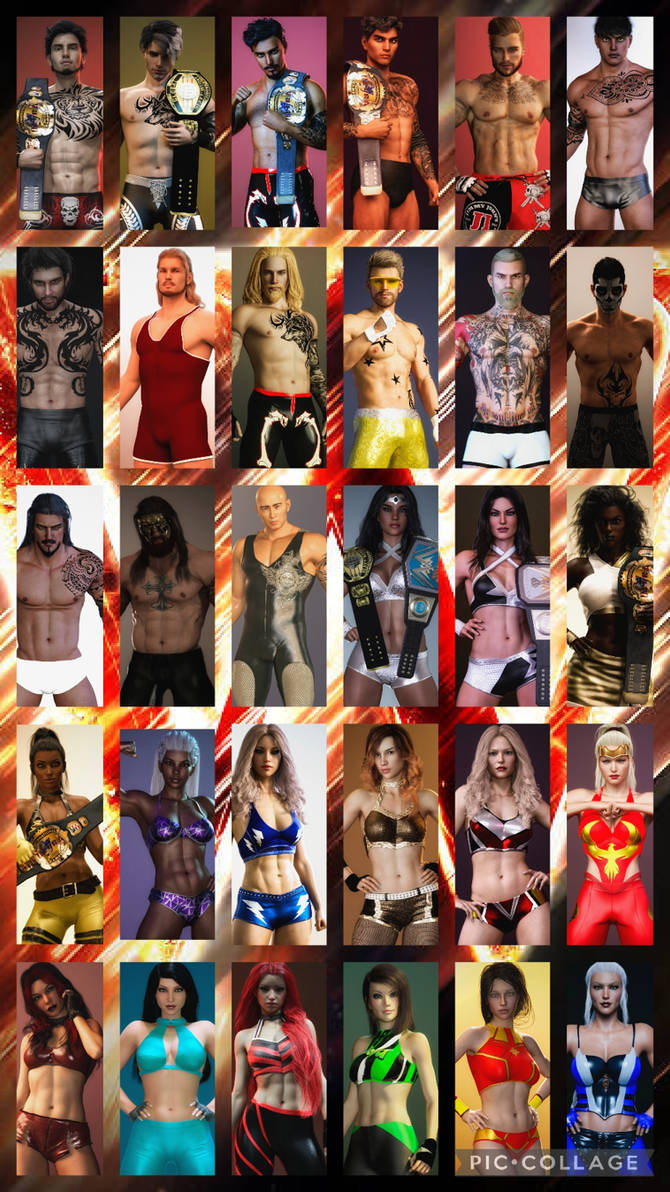 WEW Red Brand Roster by shaqkill on DeviantArt