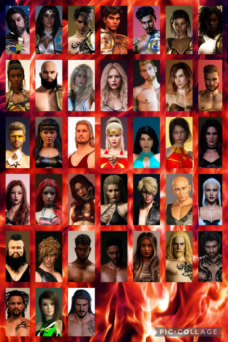 WEW Global Updated Roster by shaqkill on DeviantArt