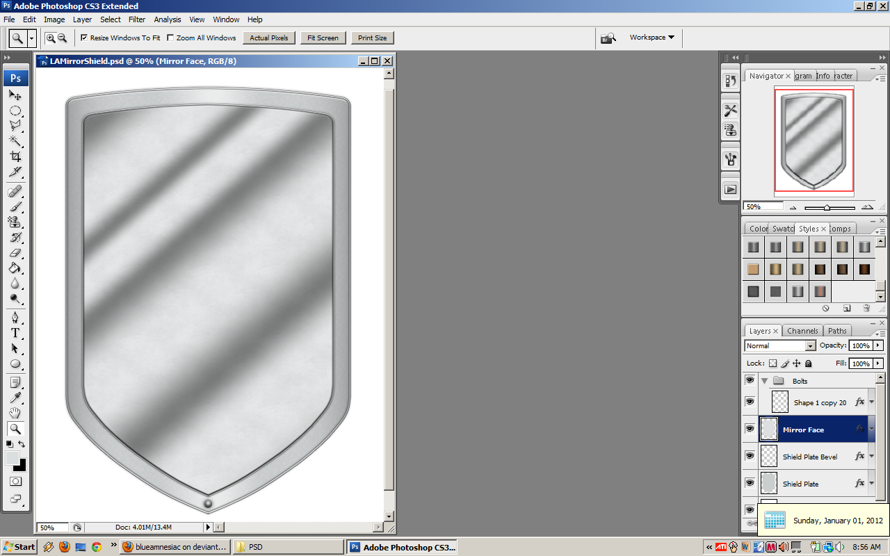 LA Mirror Shield WIP