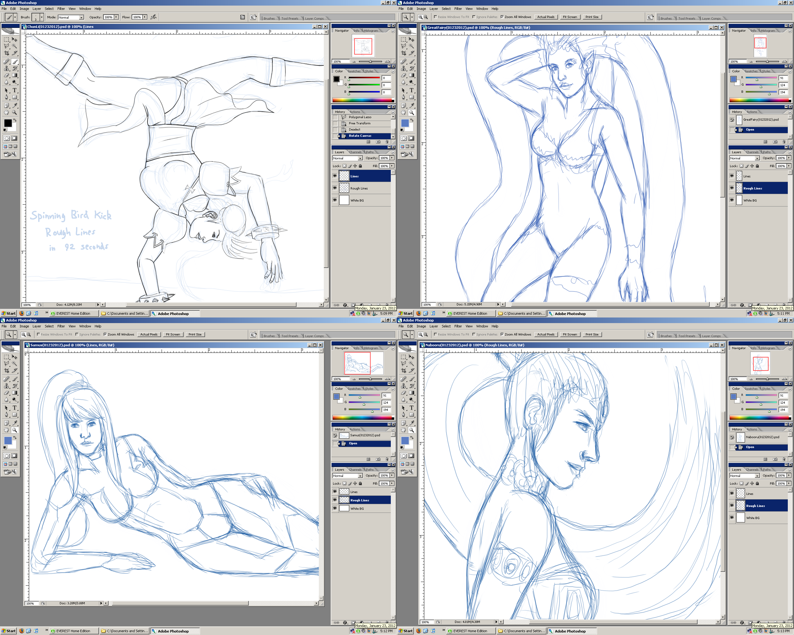 WIP Sketch Dump 01232012