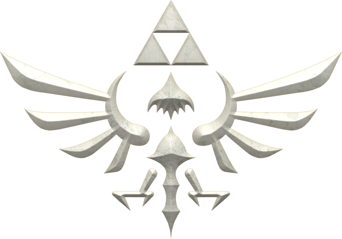 Stone Hylian Crest