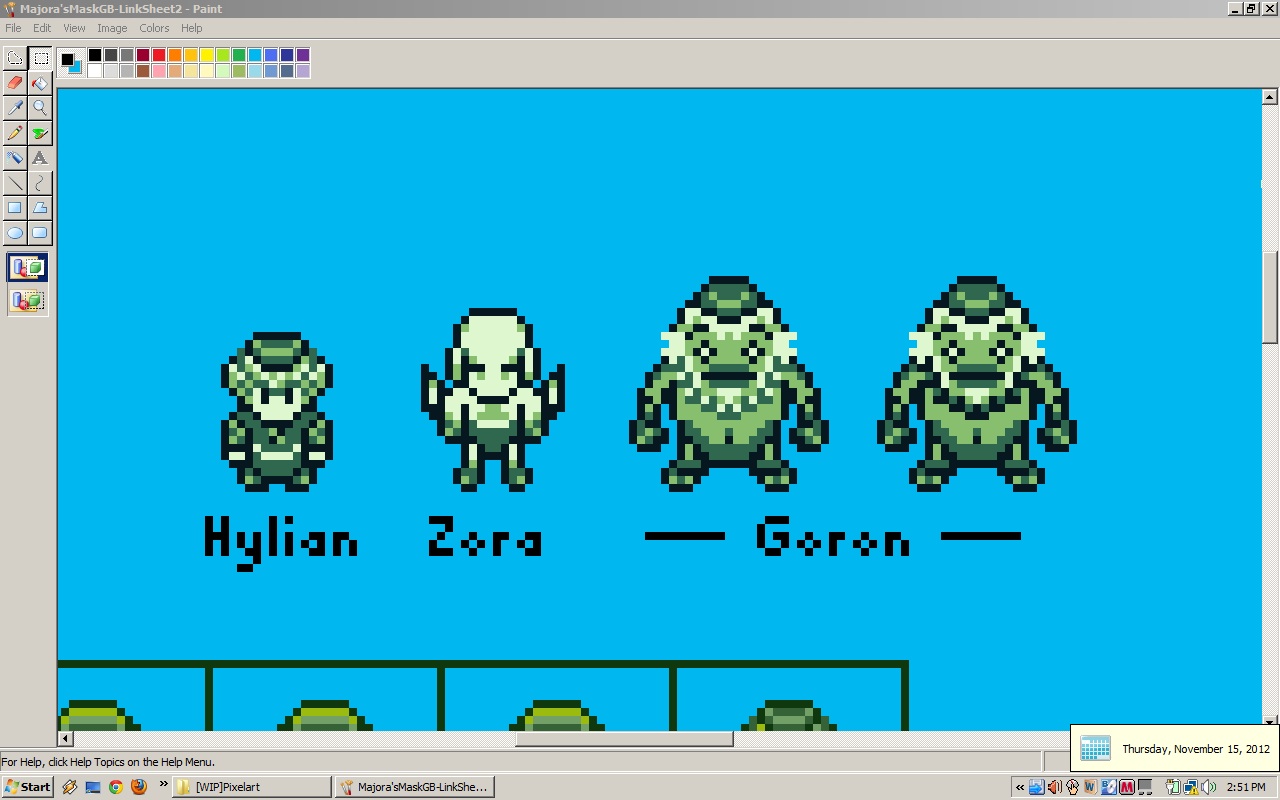 Majora's Mask GB: Goron Link WIP by BLUEamnesiac on DeviantArt