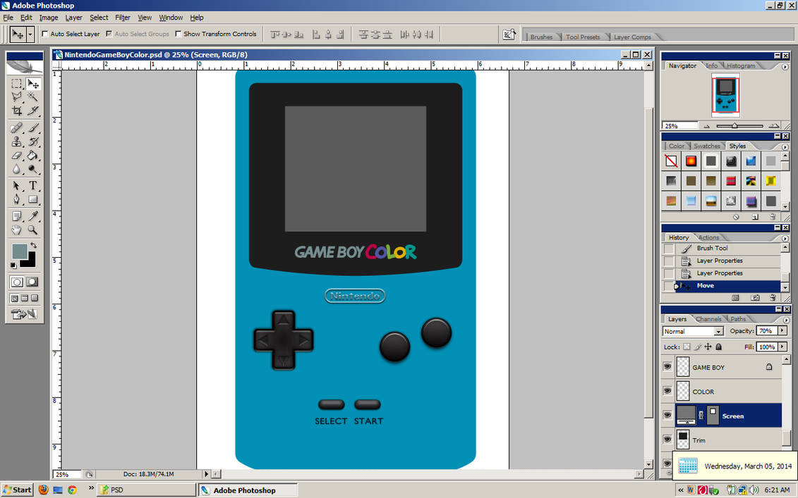 Nintendo Game Boy Color WIP by BLUEamnesiac on DeviantArt