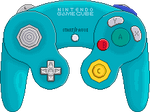Nintendo Gamecube Controller [Emerald Blue]