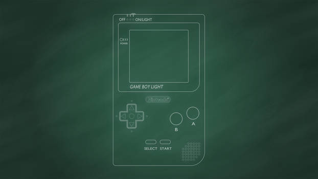Nintendo Game Boy Light [Chalkboard]