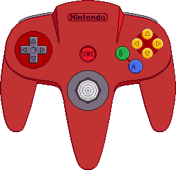Red nintendo 64 outlet controller