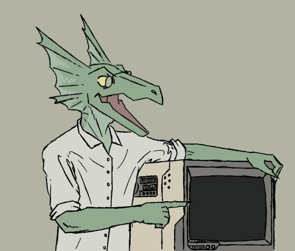 Office Lizard by sqildo on DeviantArt