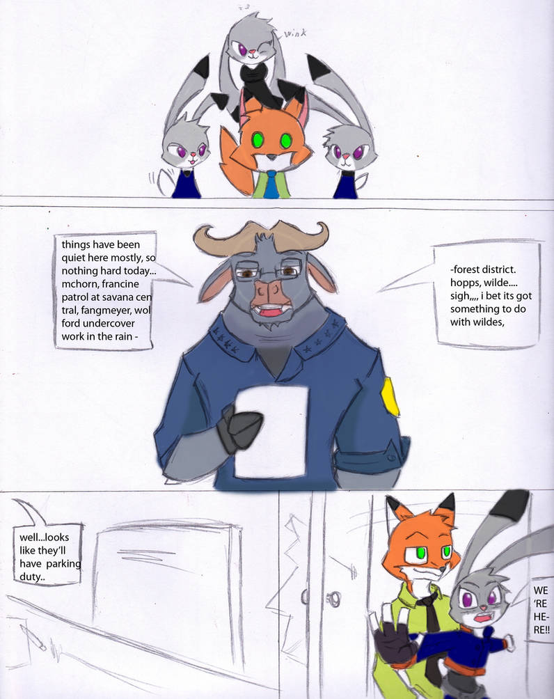 Three bunnies one fox Chapter 1 Page 1 by Pace-Maker on DeviantArt