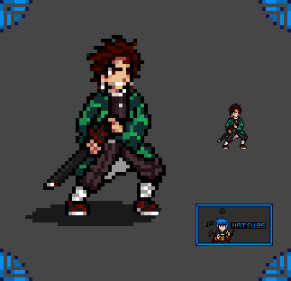 Gif Tanjiro Kamado sprite jus by hatsu95 on DeviantArt