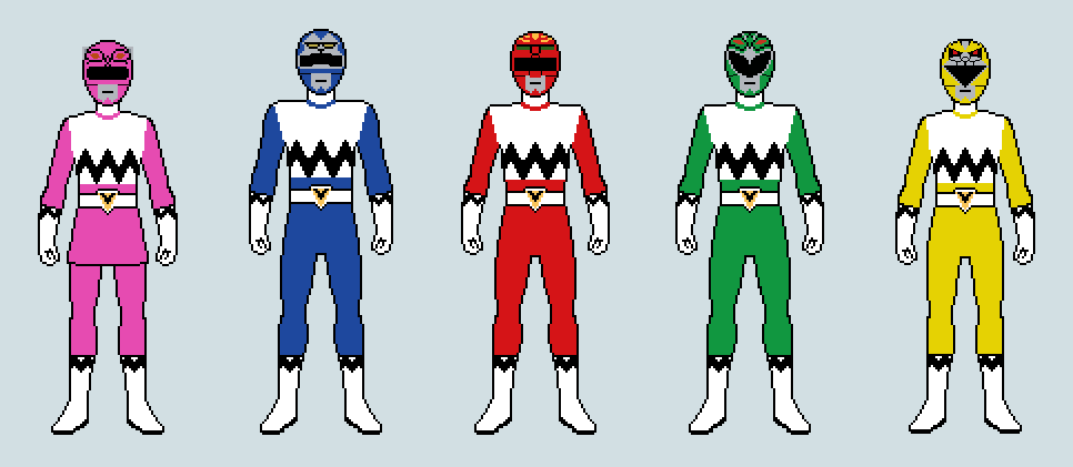 Power Rangers Lost Galaxy Sprite Version by FlamethrowerMan09 on DeviantArt