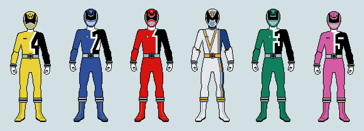 Power Rangers SPD Sprite Version by FlamethrowerMan09 on DeviantArt