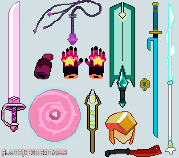 Steven Universe - ALL WEAPONS OF GEMS AND FUSIONS (UPDATE) 