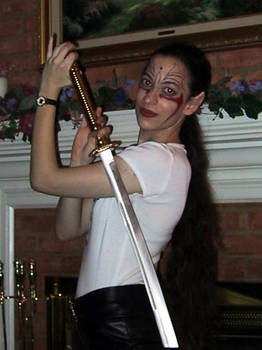 Aurora With Sword