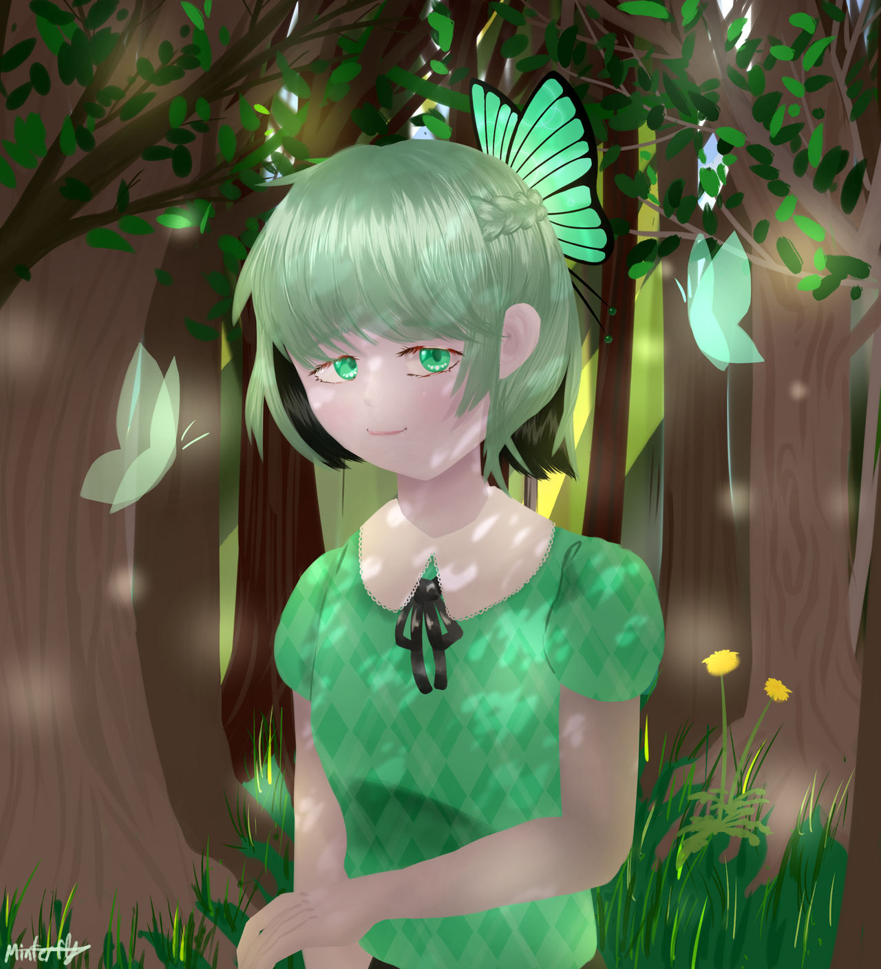 Persona illustration by Minterfly on DeviantArt