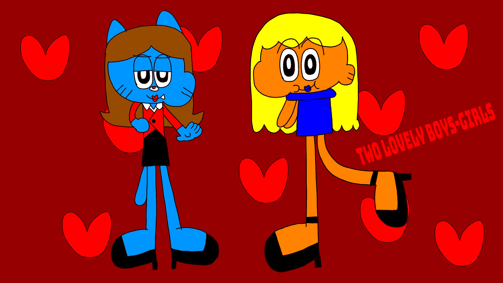Two lovely boys-girls