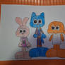 Gumball, Darwin and Anais Victorian era pajamas