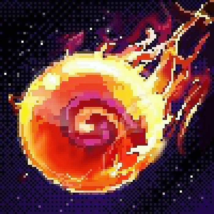 Fire All Pixel Pixel fireball by fabulousfuzzy on DeviantArt