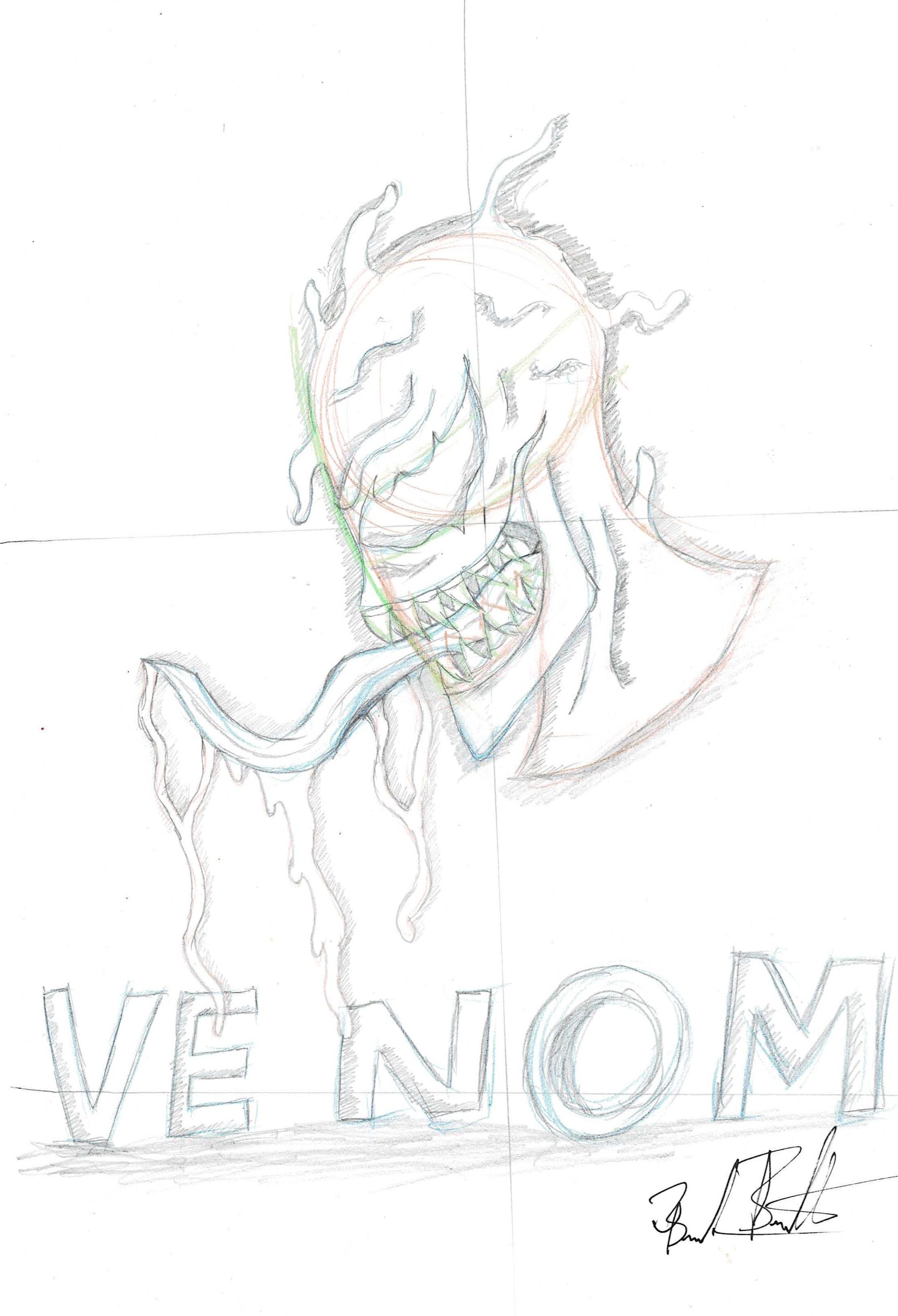 Venom Head Drawing (penciling)