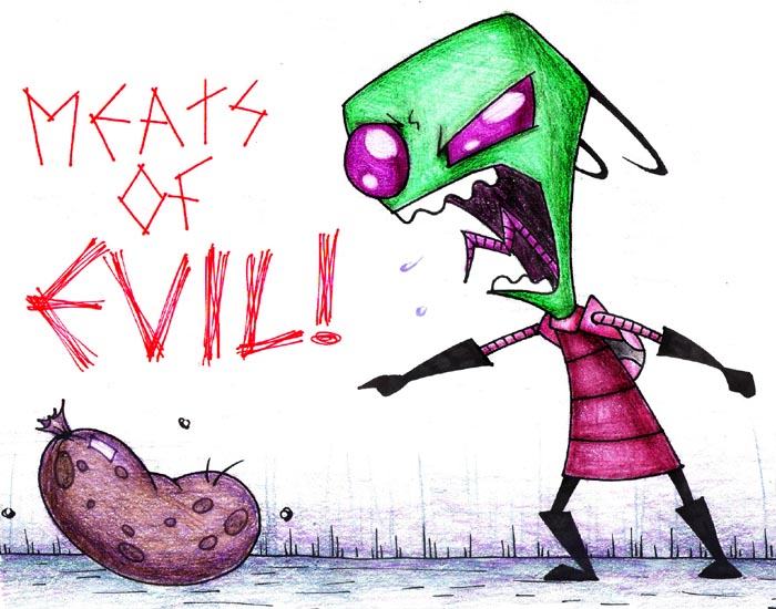 Meats of EVIL --hand drawn