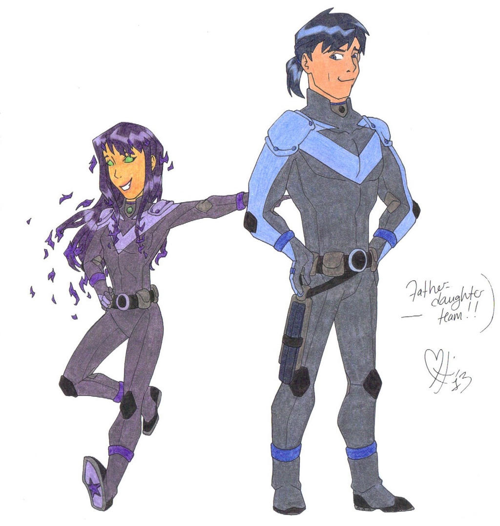 Young Justice!! father-daughter team