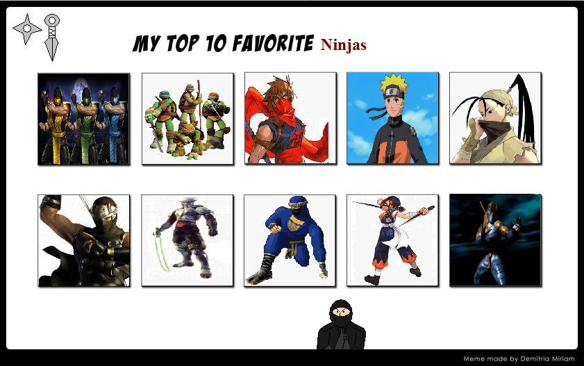 Nice Ninjas My Top 10 Favorite Ninjas by Badboylol on DeviantArt