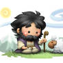 Jesus with sheep