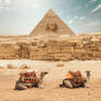 Premade background - Piramyd in Giza, Egypt