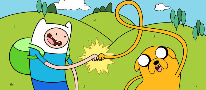 Adventure Time - Finn and Jake Fistbump