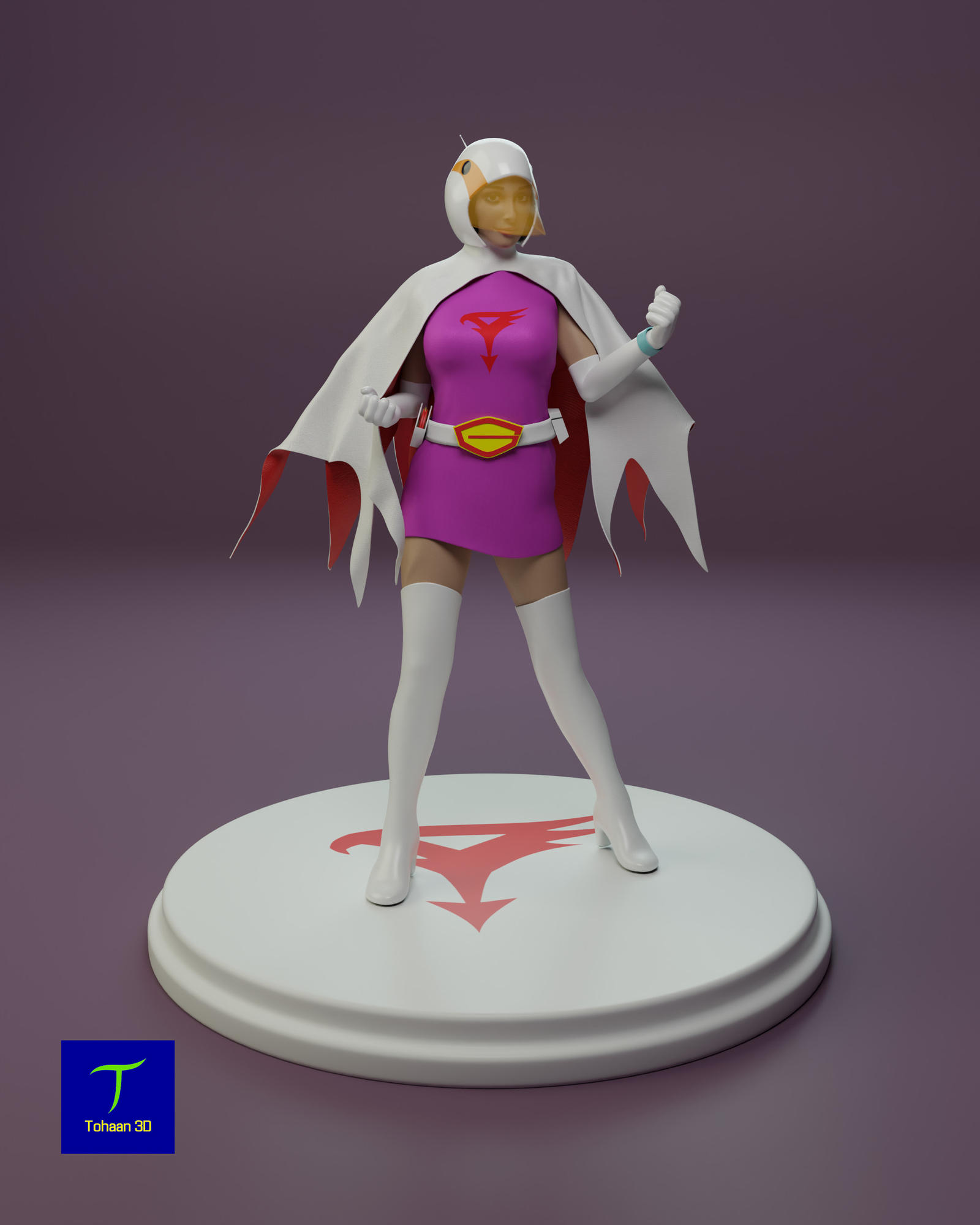 Gatchaman Deviantart Jun Gatchaman 3D Fanart by Tohaan3D on DeviantArt