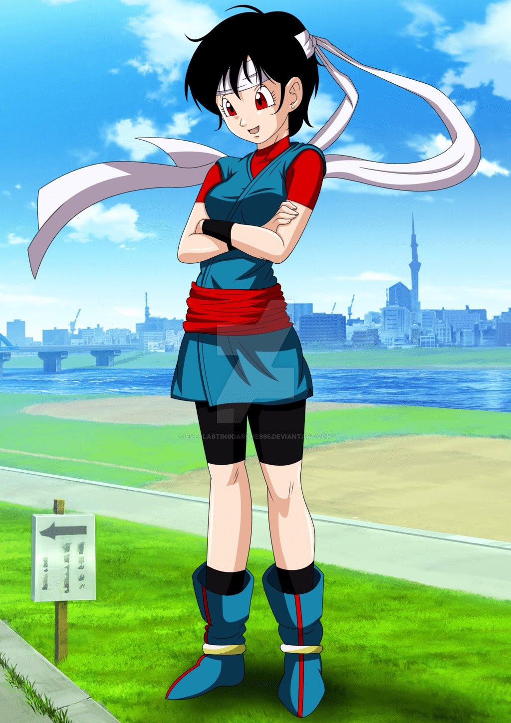 DBZ Videl V1 Render by Metamine10 on DeviantArt