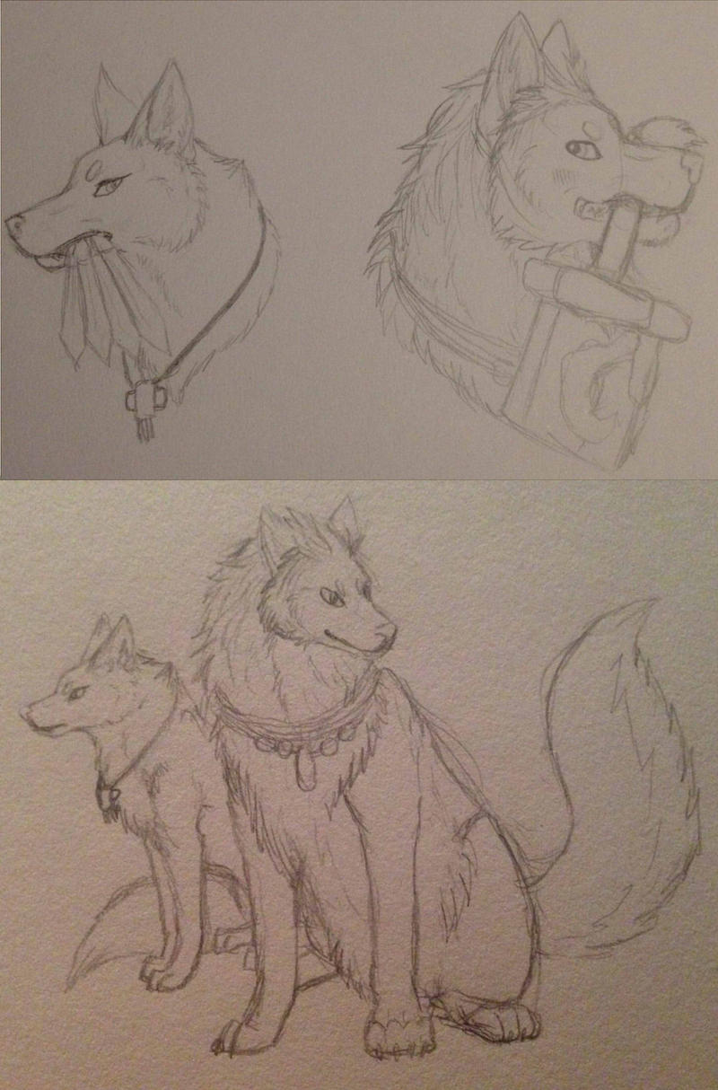 DW - Wolf traditional sketches