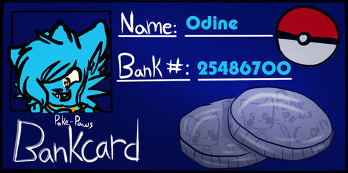Odine's Bank card by sparkytail63