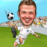 David Beckham Caricature