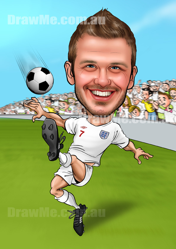 David Beckham Caricature by DrawMeDotComDotAu on DeviantArt