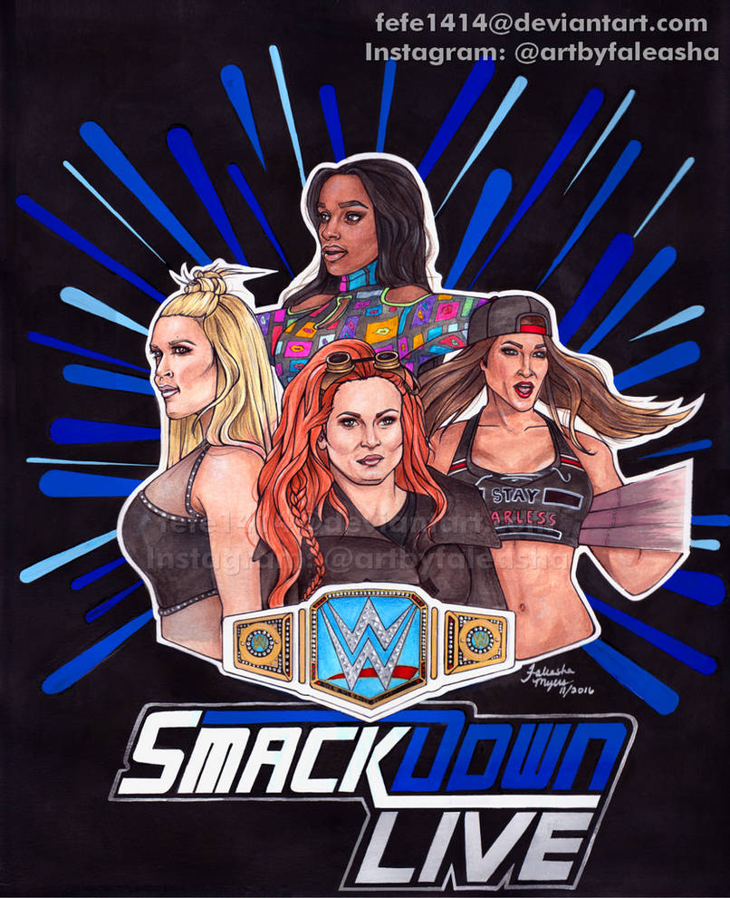 Ladies of SMACKDOWN LIVE by Fefe1414
