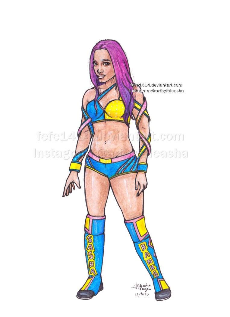 Sasha Banks by Fefe1414