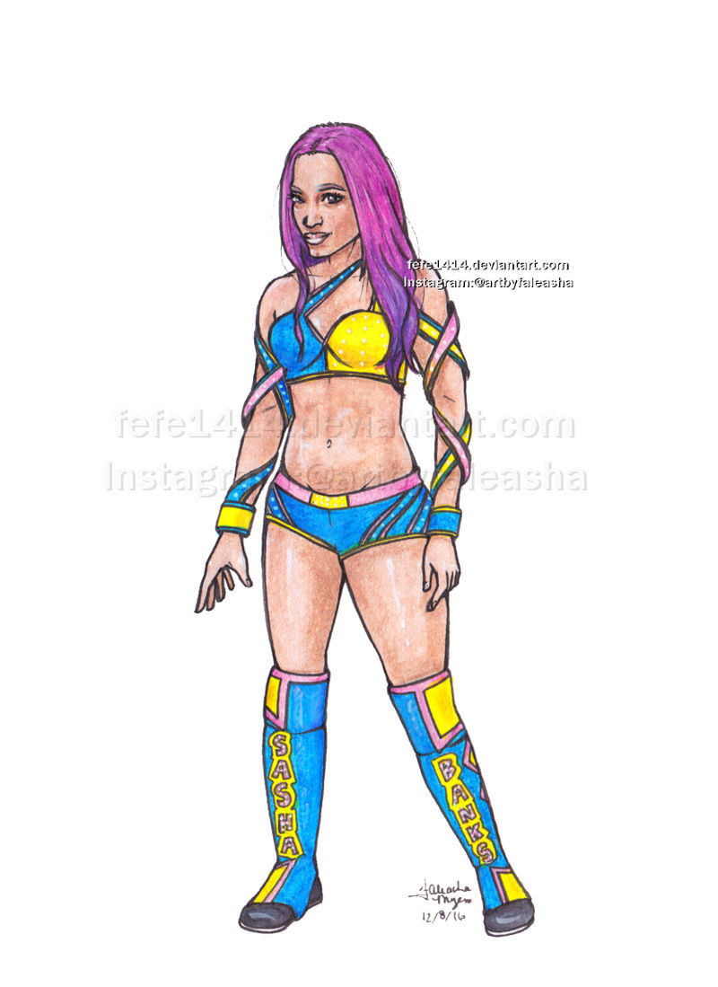 Sasha Banks by Fefe1414