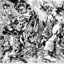 JLA 6 PART SPREAD COMPLETE