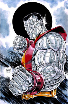 Colossus ink and watercolor