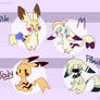 Main Askblog OC's as Pikachu