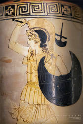 Amazon in Greek Armour, Lekythos, III. Detail