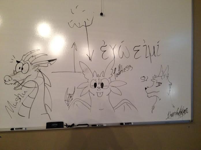 Moar whiteboard doodles