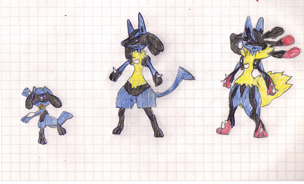 Riolu Lucario Mega-Lucario