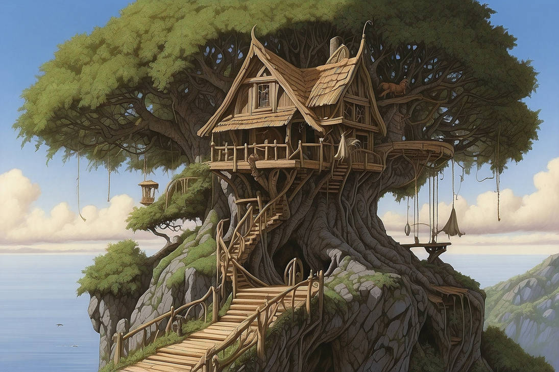 Elf Tree House 07 by Wolgaron on DeviantArt