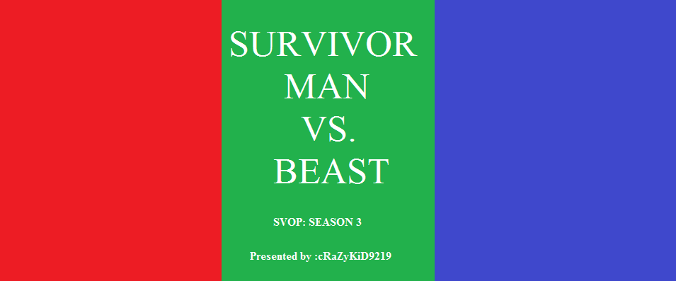 Survivor Man vs Beast Banner