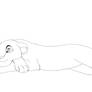 Laying Lioness Lineart