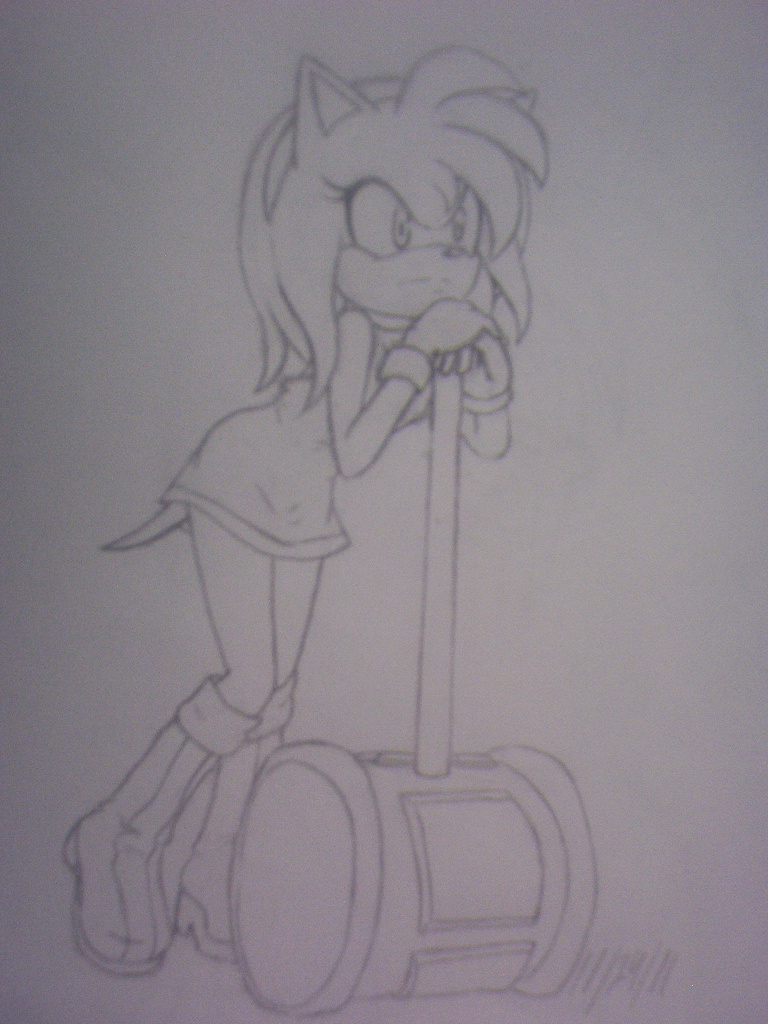 Amy Rose original sketch