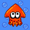 Splatoon Squid Pixel Art