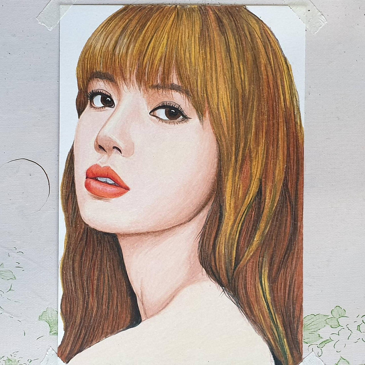 Blackpink Lisa colored pencil drawing by domsart09 on DeviantArt