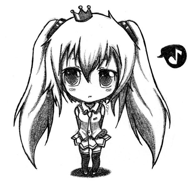 Vocaloid Miku Hatsune Chibi By Radicalflaw On Deviantart